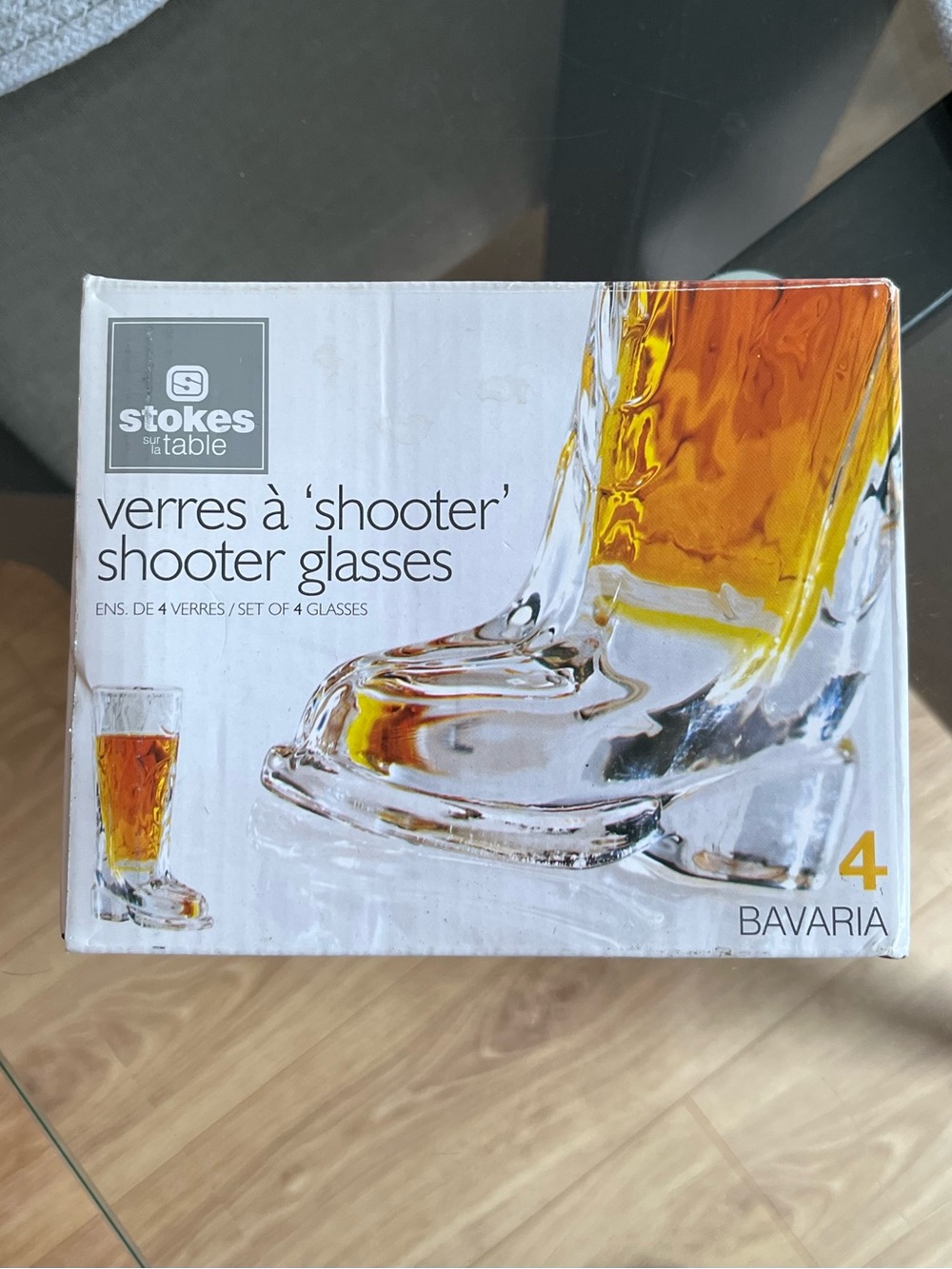 Stokes 3oz. Cowboy Boot shot glasses new